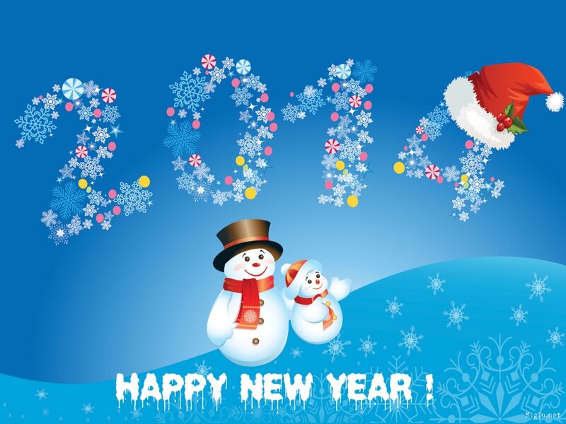 Snowmen on Snowy Hill — Blue