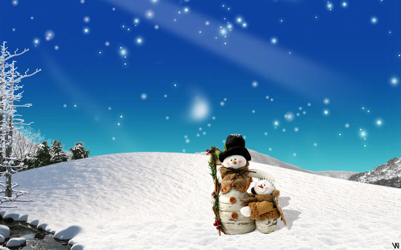 Snowmen on Snowy Hill