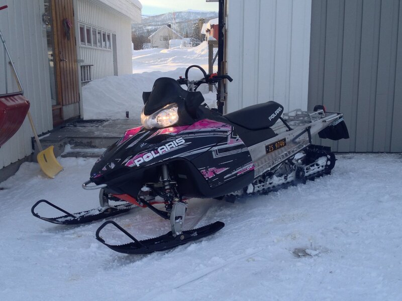 Snowmobile in Snow — White, Cold, Winter