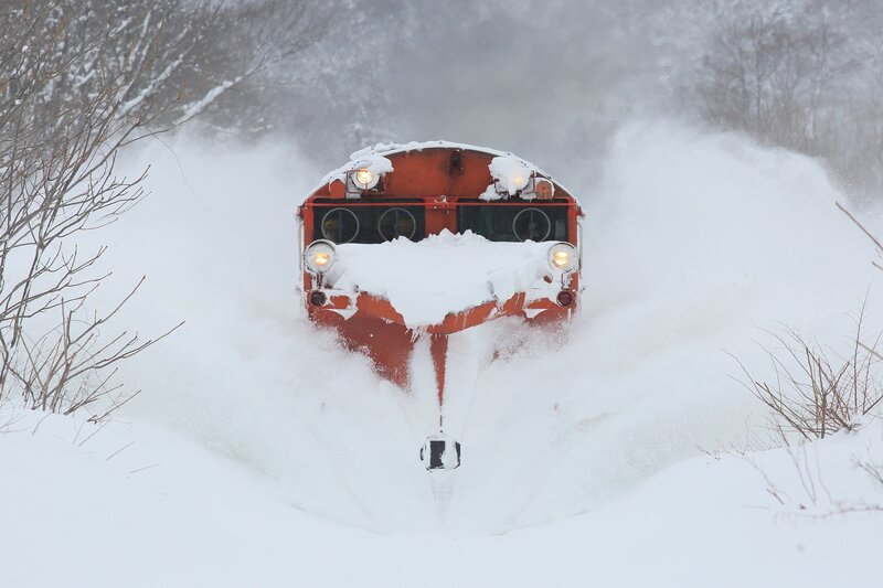 Snowplow in Snow