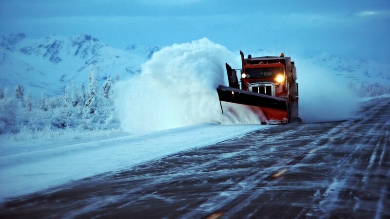 Snowplow Truck on Road