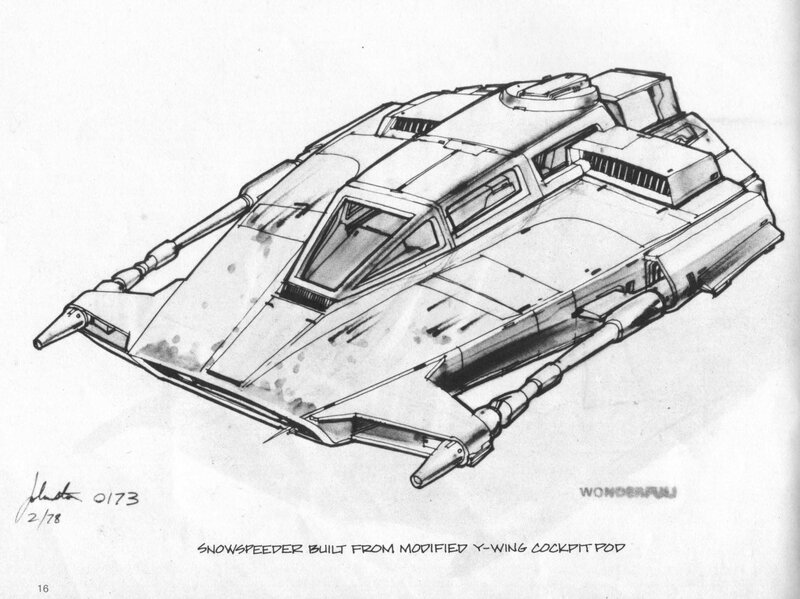 Snowspeeder concept art