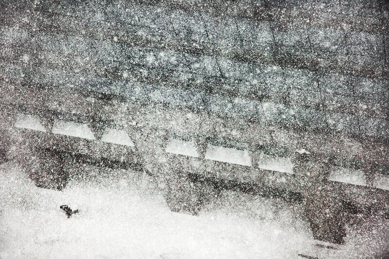 Snowstorm at Night — White