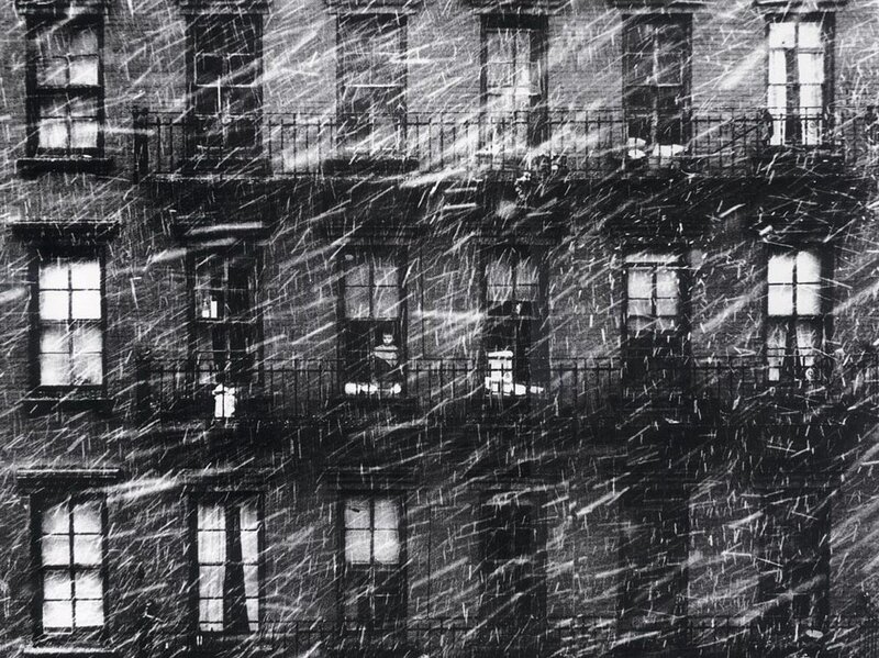 Snowstorm in the city