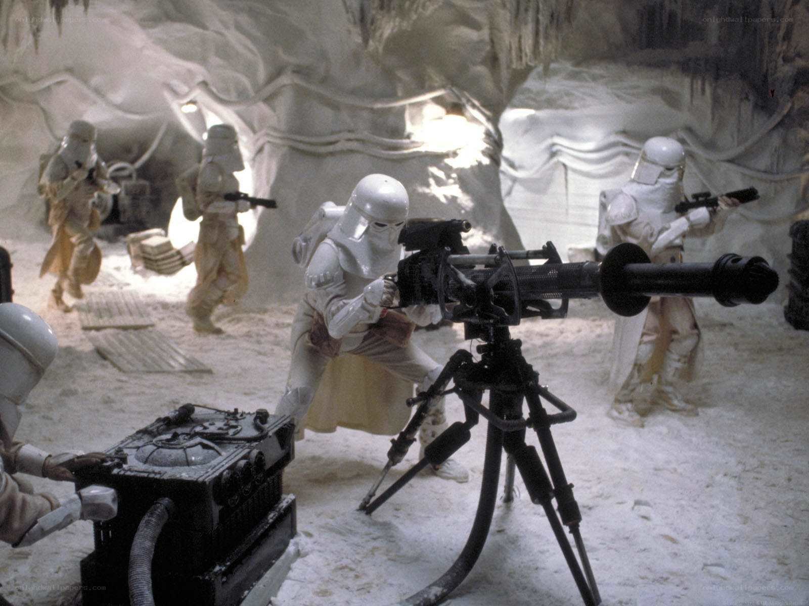 Snowtroopers in cave