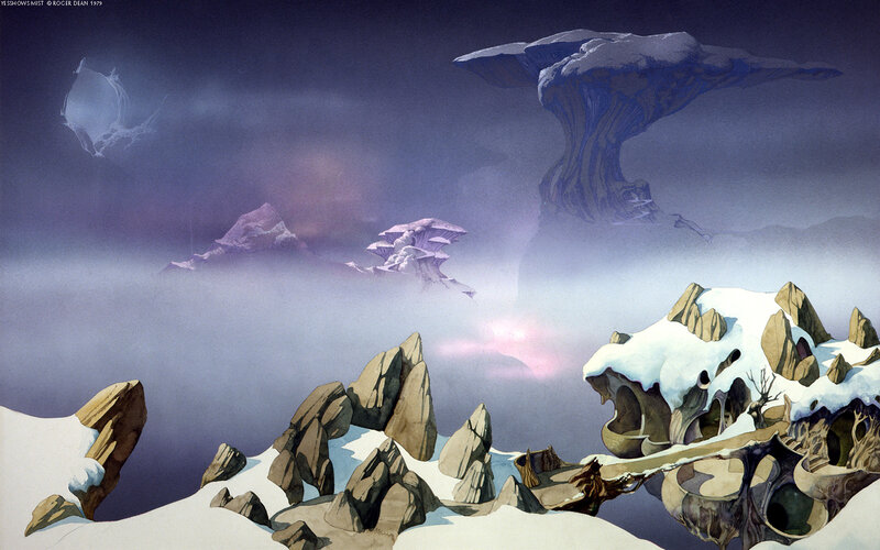 Snowy alien landscape