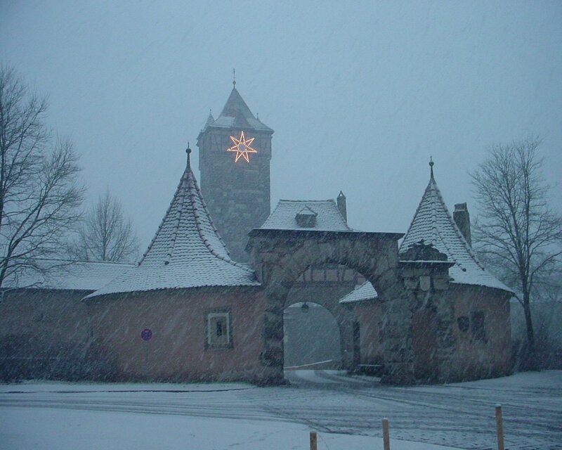 Snowy Castle Gate