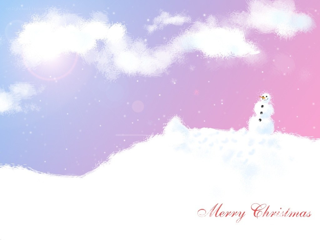 snowy christmas scene