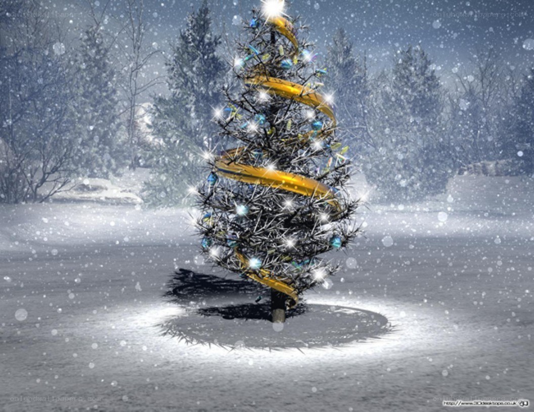 Snowy Christmas tree