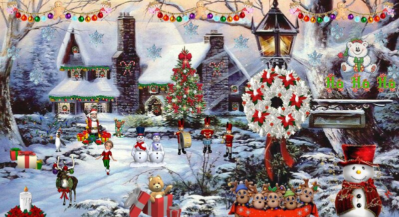 Snowy Christmas Village