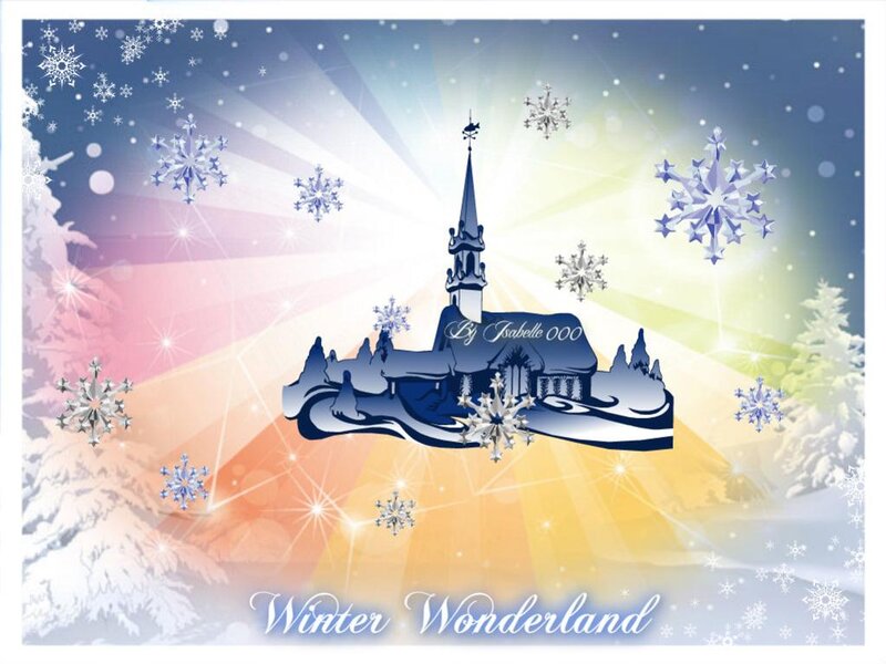 Snowy Church Illustration