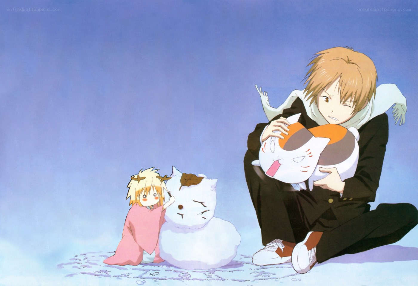 Snowy day with cats