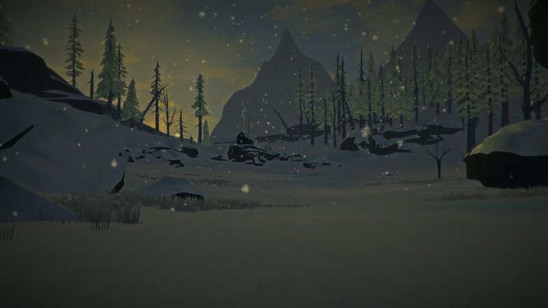 Snowy Forest Landscape — Gray, Dreary, Winter