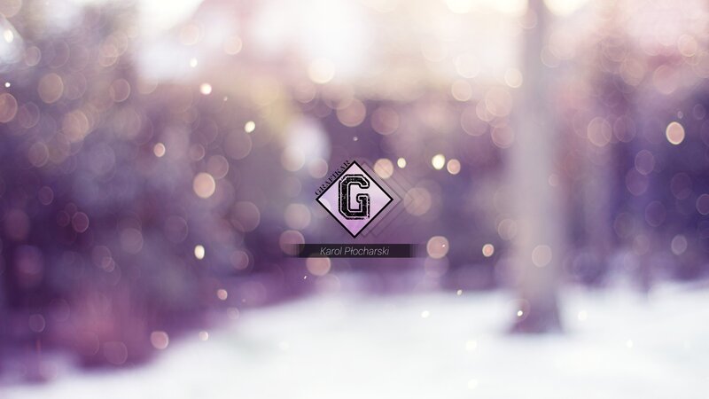 Snowy Forest Scene — Purple, Serene