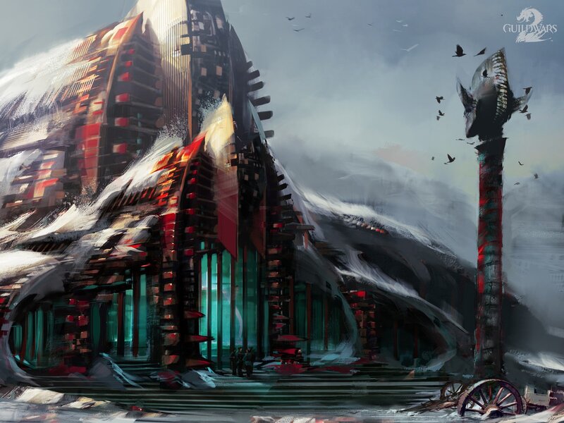 snowy fortress concept art