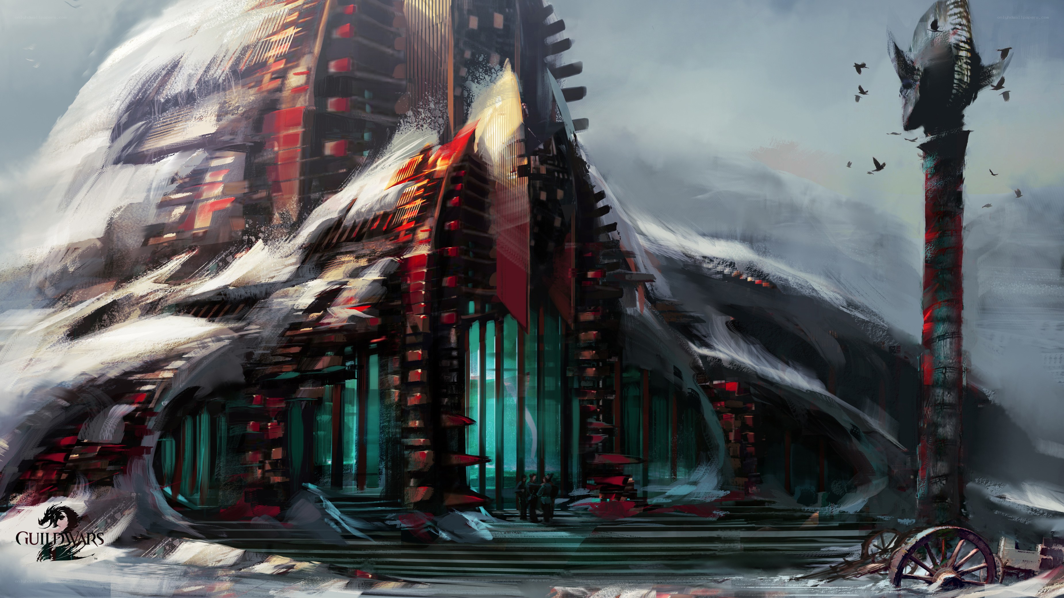 snowy fortress concept art