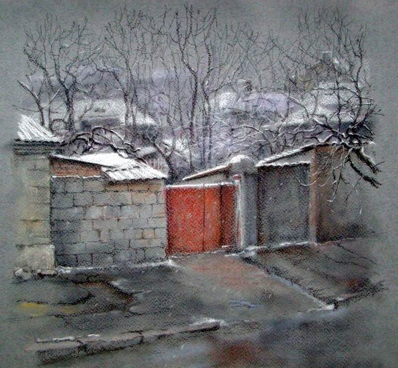 Snowy Gate and Wall