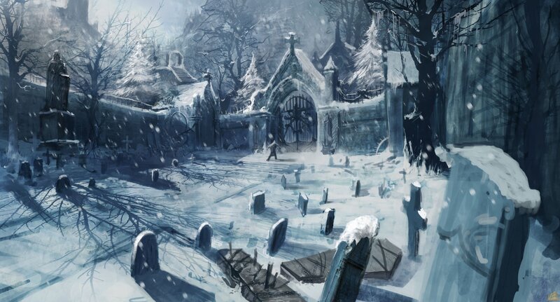 Snowy Graveyard