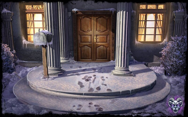 Snowy House Entrance