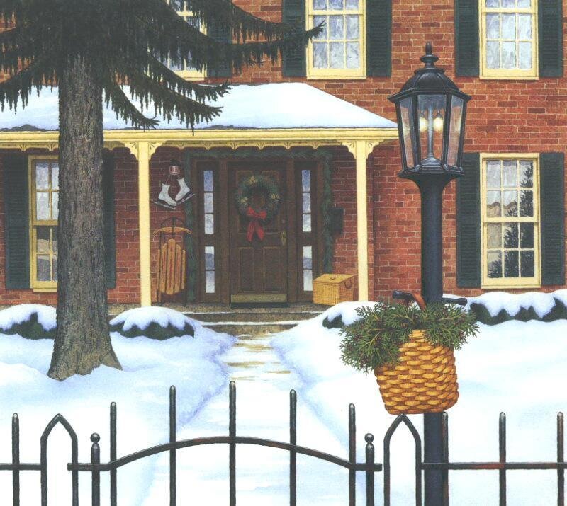 Snowy House Front