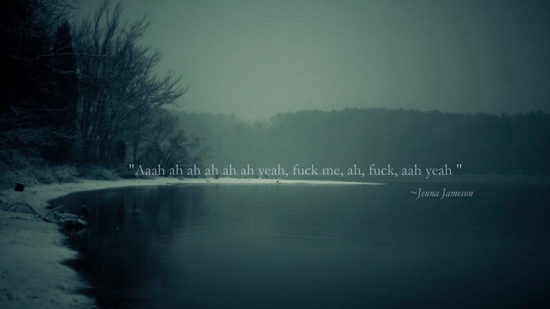 Snowy Lake at Dusk — Blue, Somber