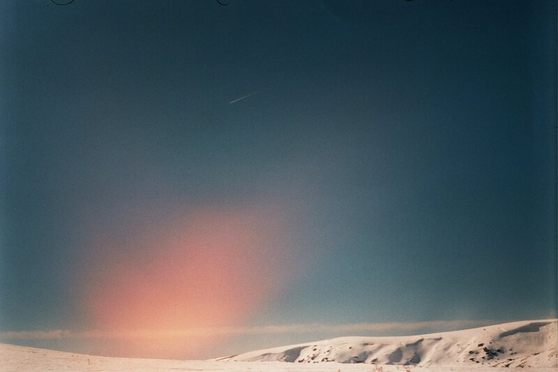 Snowy Landscape at Dusk — Blue