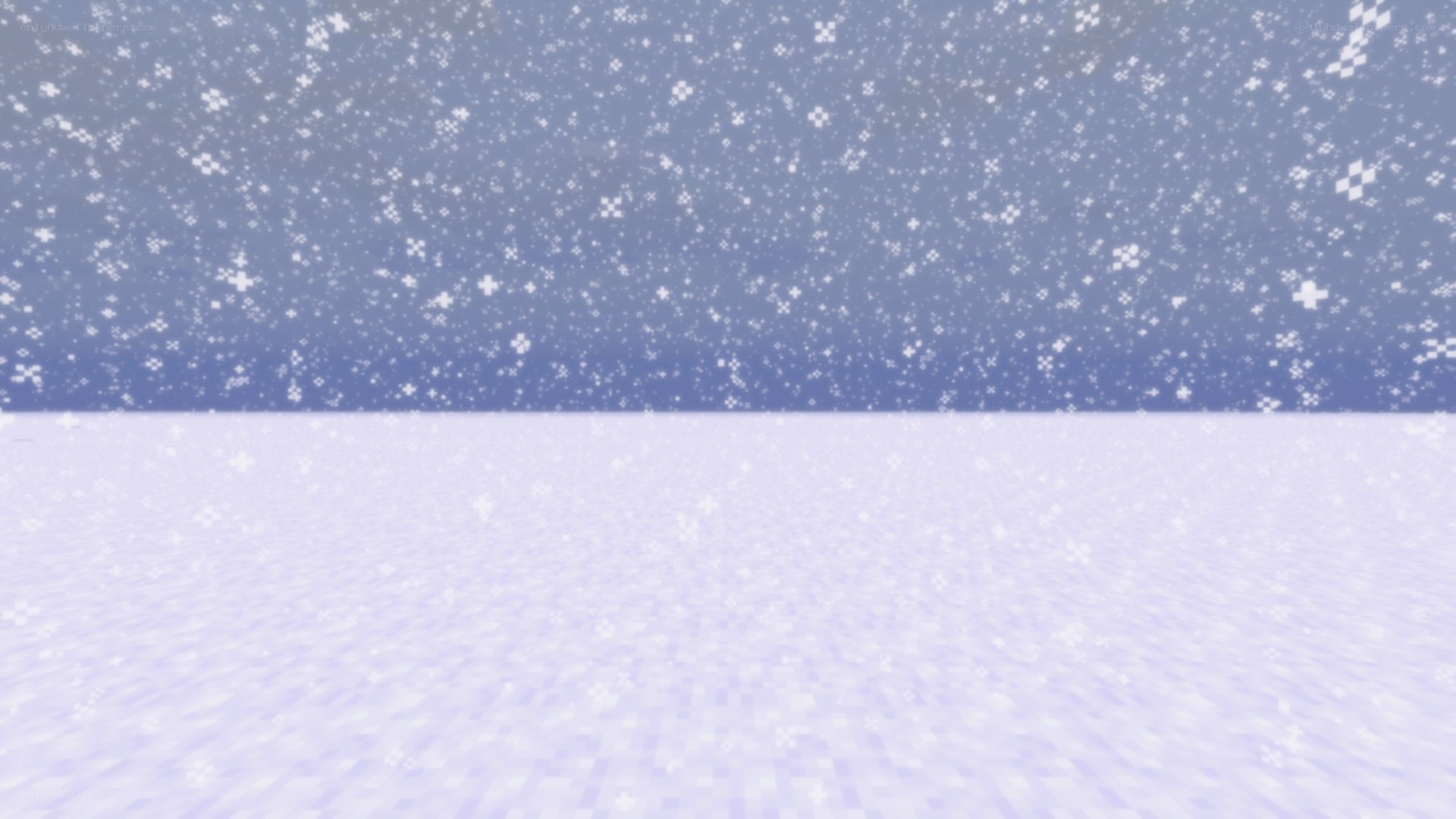 snowy landscape in game