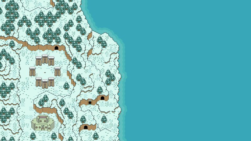 Snowy Landscape Map