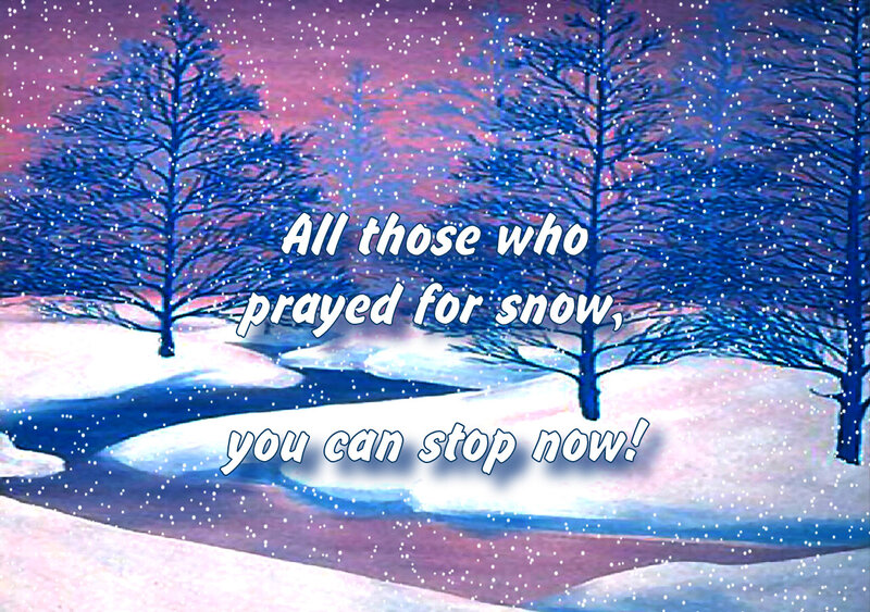 Snowy Landscape with Trees — Blue, Serene, Winter