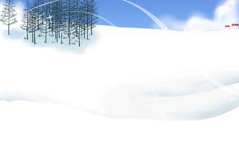 Snowy Landscape with Trees — White, Serene, Winter