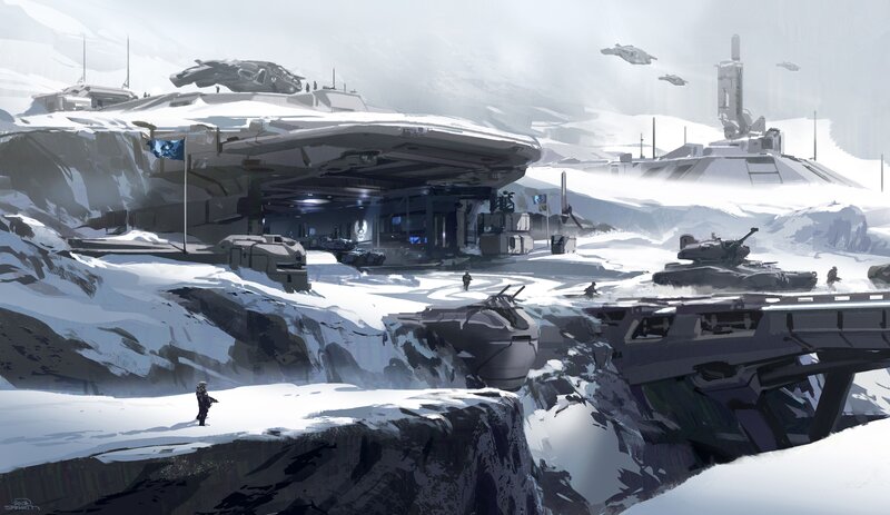 Snowy Military Base