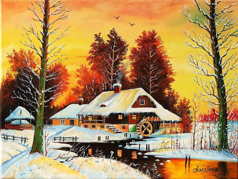 Snowy Mill House — Yellow