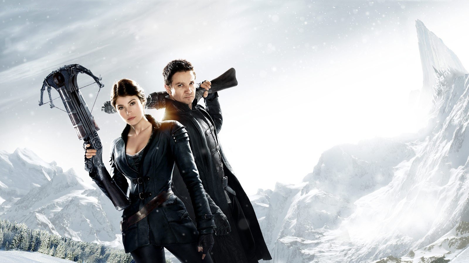 snowy mountain adventure duo