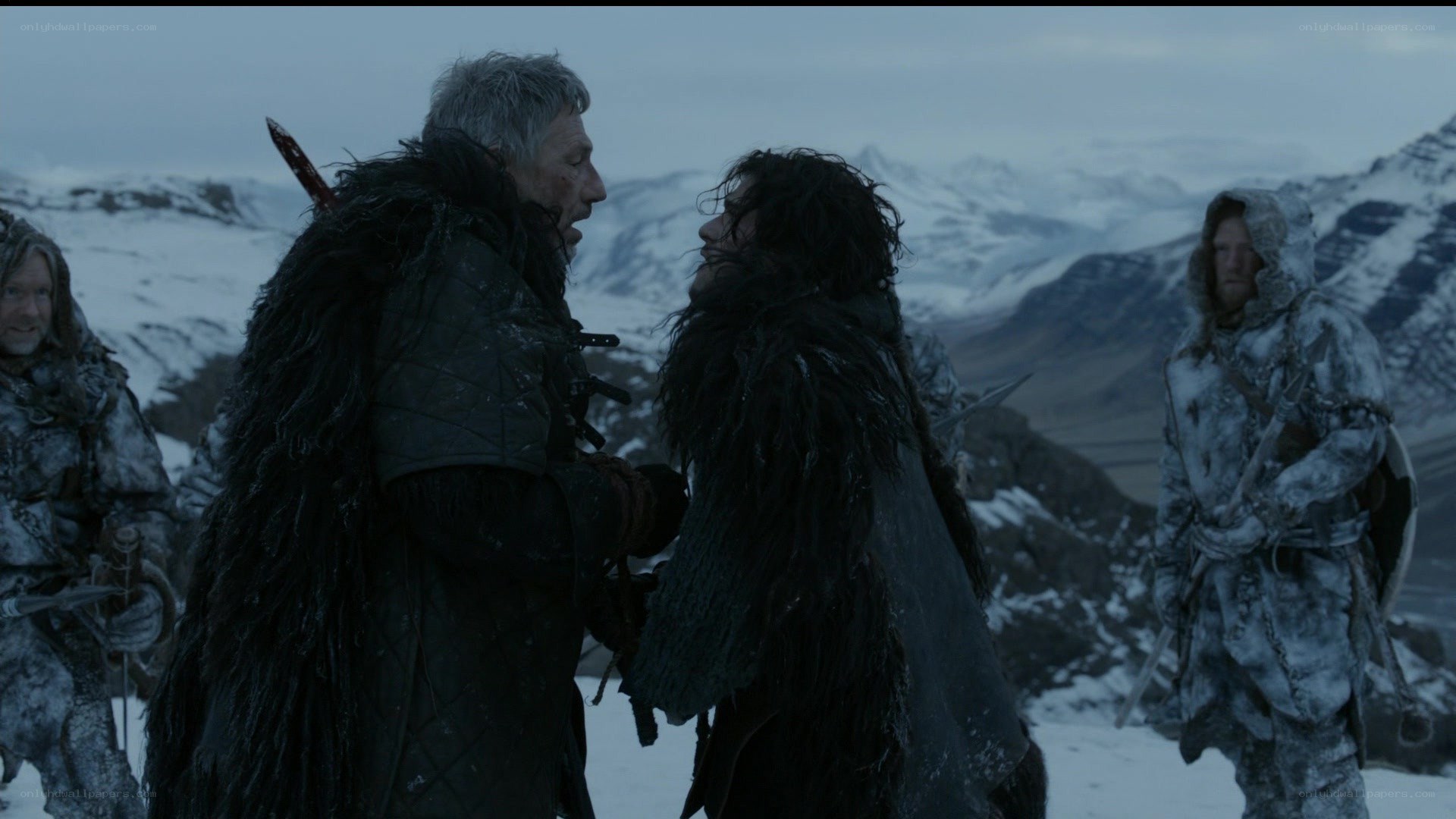 snowy mountain confrontation
