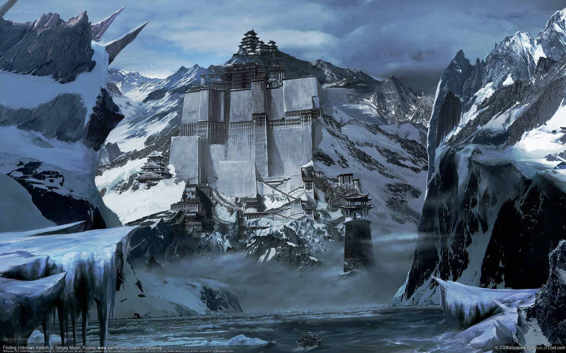 Snowy mountain fortress