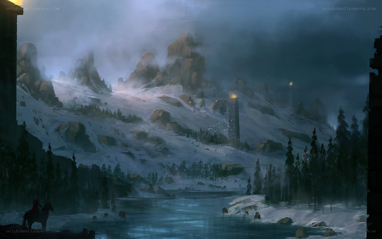 snowy mountain fortress
