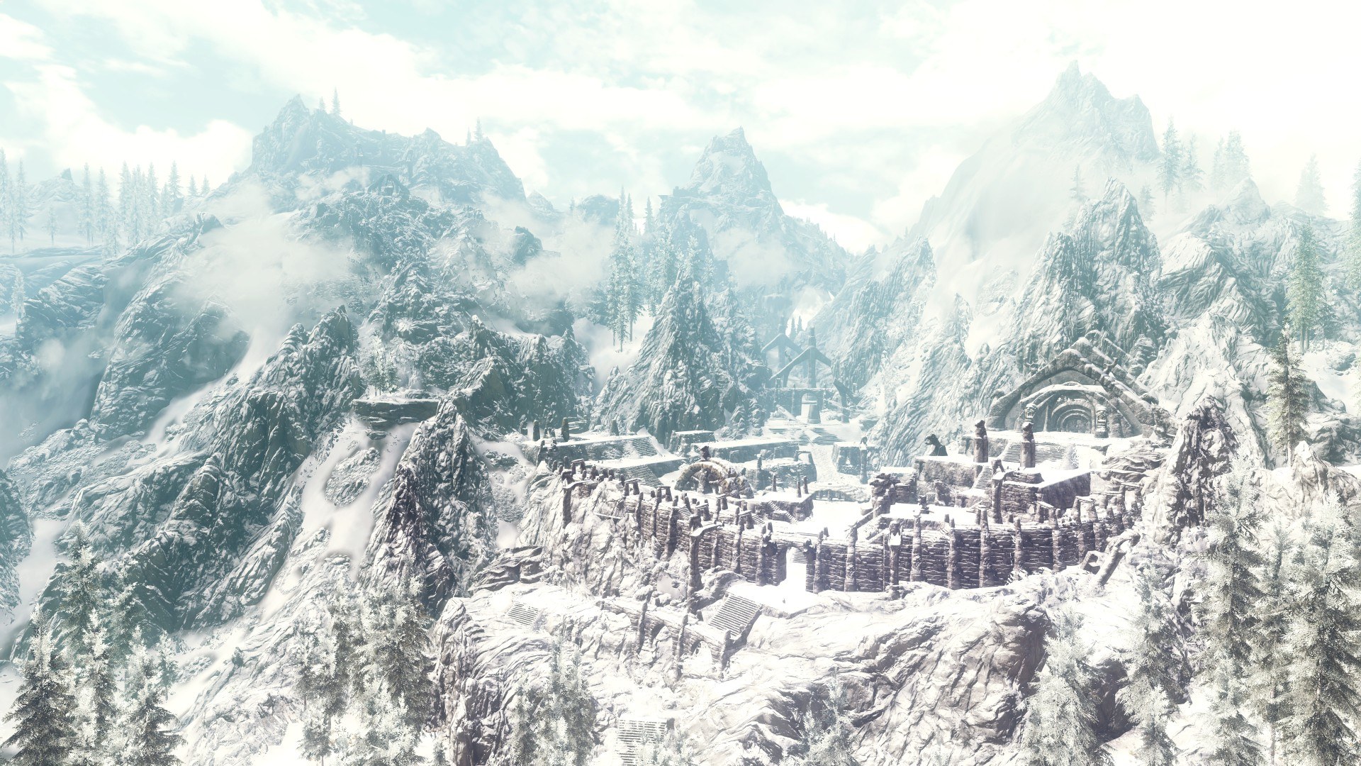 snowy mountain fortress
