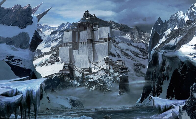 snowy mountain fortress