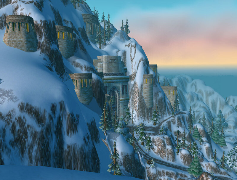 snowy mountain fortress
