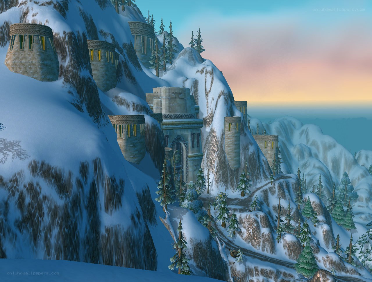 snowy mountain fortress