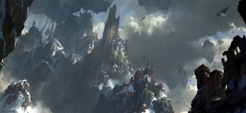 Snowy Mountain Fortress — Gray