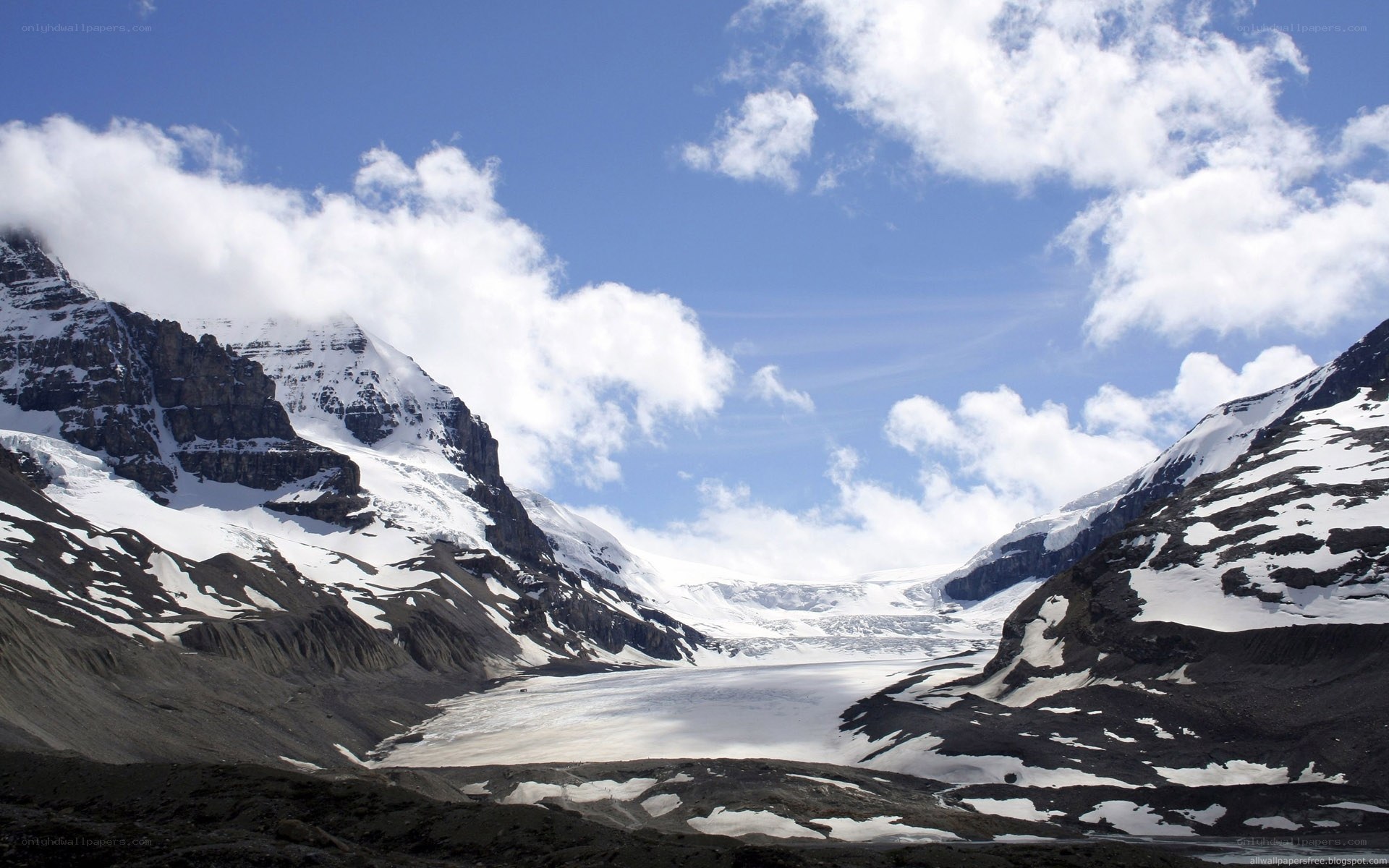 snowy mountain glacier landscape