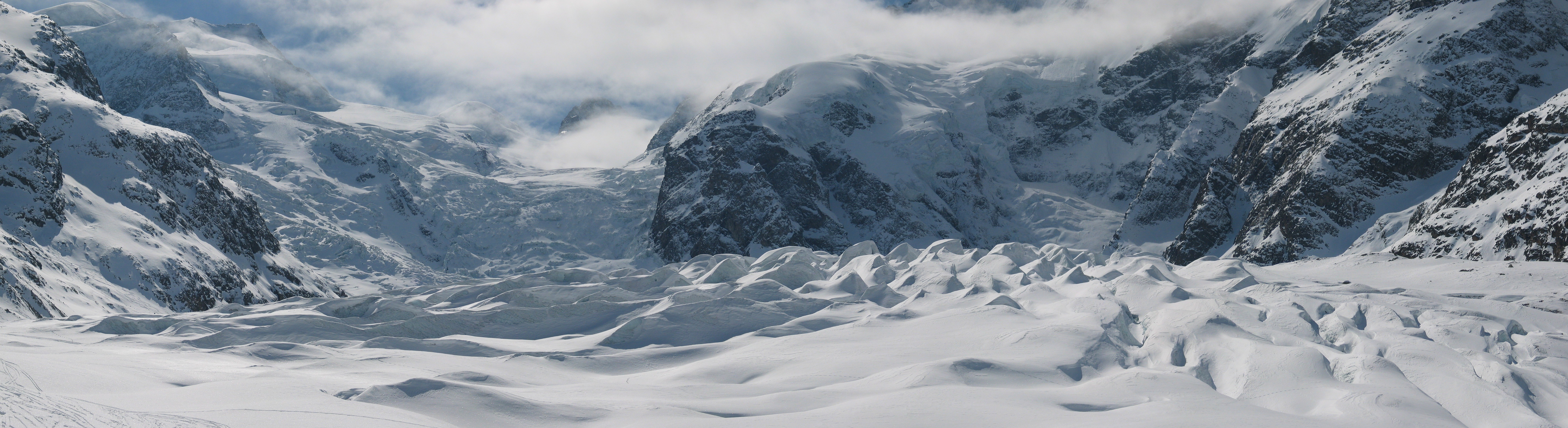snowy mountain glacier landscape