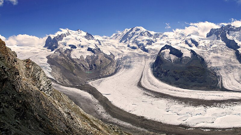 snowy mountain glacier landscape
