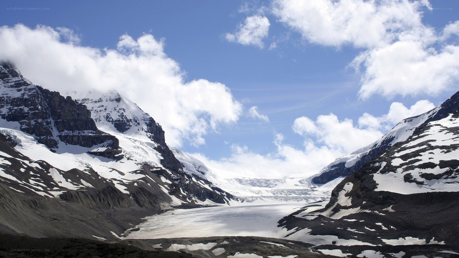 snowy mountain glacier landscape