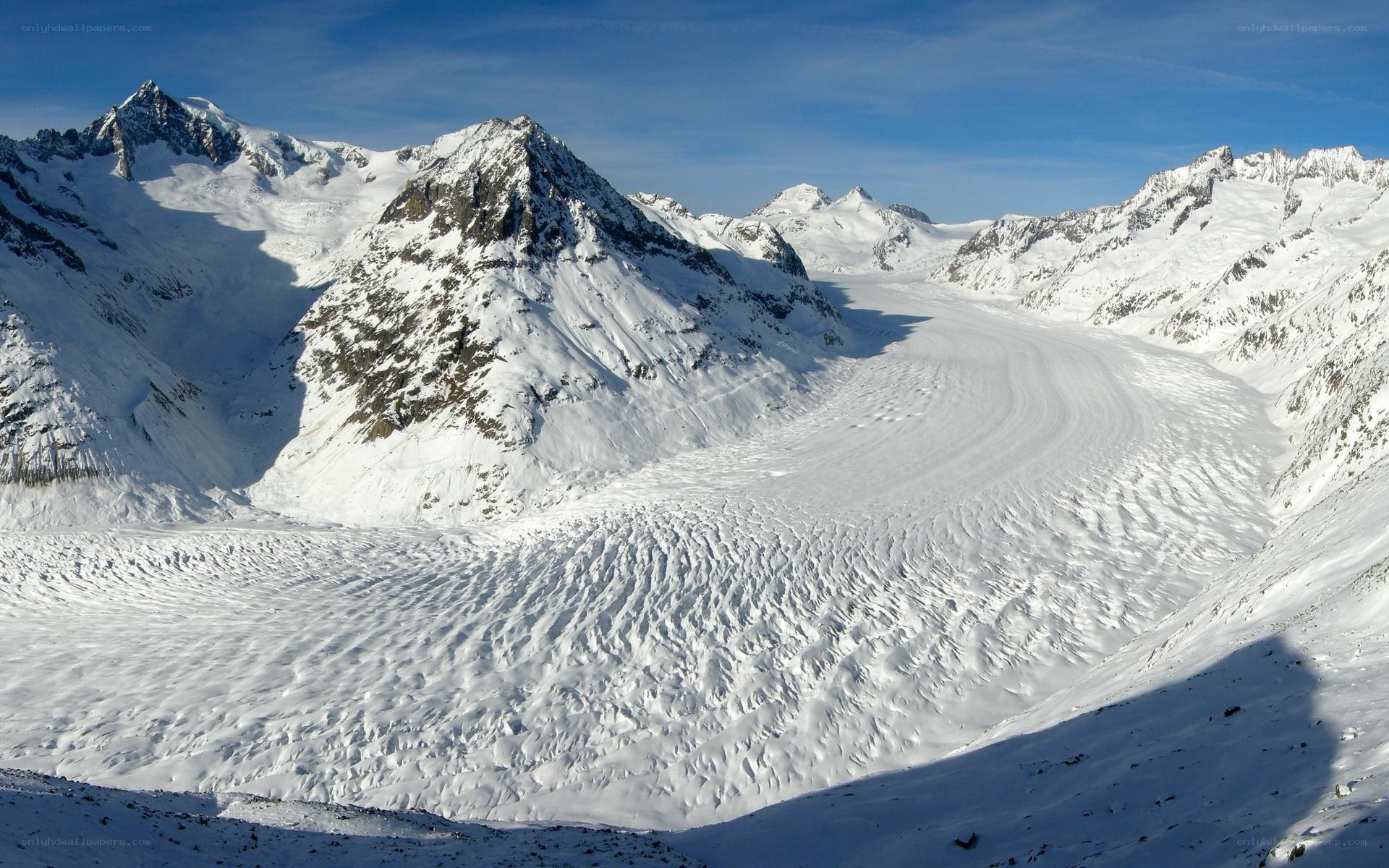 snowy mountain glacier landscape