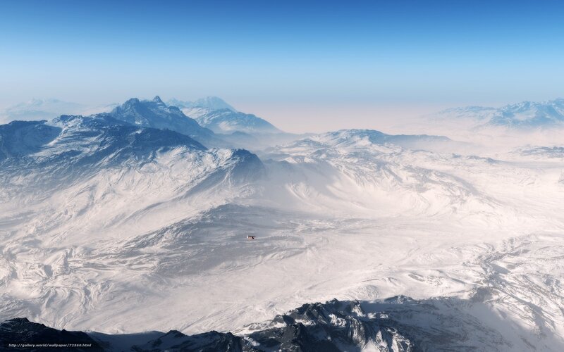 snowy mountain landscape