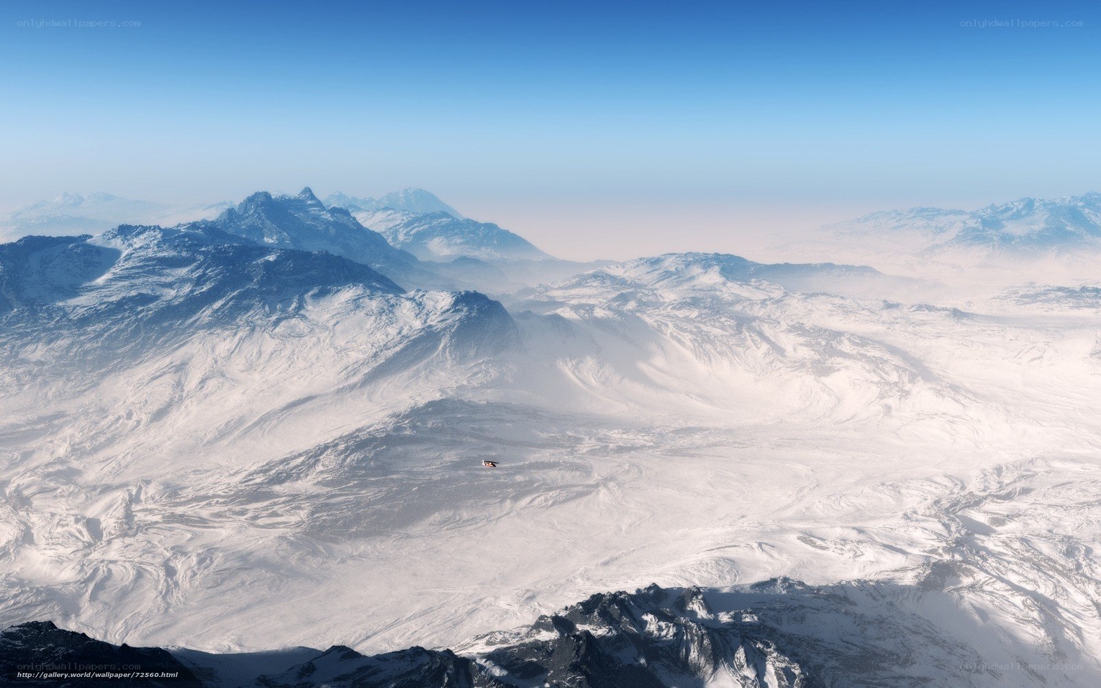 snowy mountain landscape