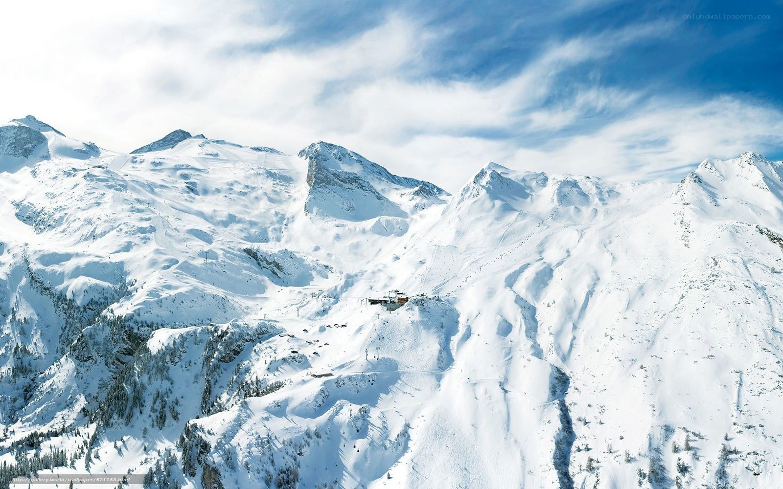 snowy mountain landscape