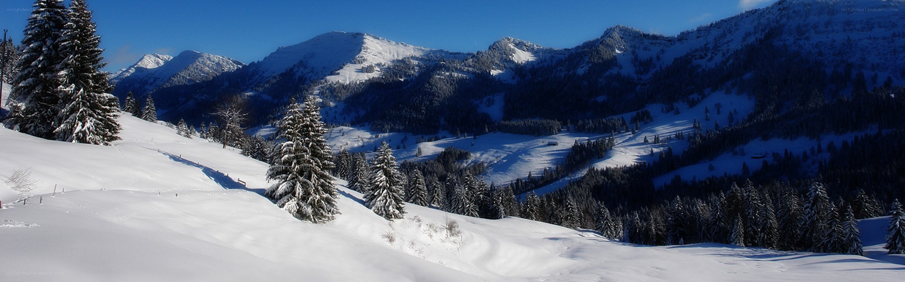 snowy mountain landscape